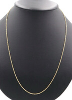 Classic 14KT Yellow Gold 1.7mm Wide High Shine Rope Chain Necklace 24" - 4.58g