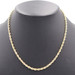 High Shine 14KT Yellow Gold 3.4mm Classic Rope Chain Necklace 19.5" - 20.50g