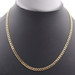 Classic High Shine 10KT Yellow Gold 4.4mm Curb Link Chain Necklace 20" - 7.37g