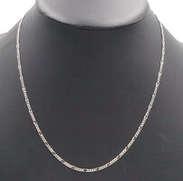 High Shine 14KT White Gold 2.6mm Classic Figaro Chain Necklace 20" - 4.30 Grams