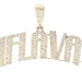 Custom "21 Flava's" 10KT Yellow Gold 10.68 ctw Diamond Graphic Necklace Pendant 