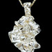 Retro-Style 10KT Yellow Gold Nugget Pendant on 14KT Gold Curb Chain Necklace 18"