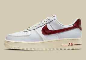 Nike Air Force 1 Low '07 SE Just Do It Photon Dust Team Red (Women's) Size 11