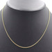 High Shine 14KT Yellow Gold 1.9mm Estate Curb Link Necklace 17.5" by MB - 4.58g