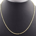 Classic 10KT Yellow Gold High Shine Twisted 20.5" Long Necklace - 2.0 Grams