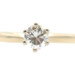 Women's 0.35 ctw Round Solitaire Diamond 14KT Yellow Gold Engagement Ring - 1.7g