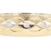 Diamond-Cut 14KT Yellow Gold 3-Stone 0.09 Ctw Round Diamond Satin Finish Ring 5g