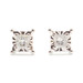 0.20 ctw Princess Cut Diamond Solitaire Illusion 10KT White Gold Stud Earrings  