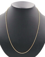 Classic 14KT Yellow Gold 1.8mm Thin Estate Rope Chain Necklace 24" by OR - 6.99g