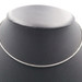 Women's 14KT White Gold 1.7mm Round Diamond Cut 16" Omega Necklace 6.93g Italy