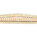 Women's Estate 14KT Tri Color Gold Texture Mesh Graduated 7 1/4" Italy Bracelet 