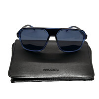 Dolce & Gabbana DG6134 Men's Sunglasses Transparent Blue/Black/Dark Blue 57