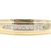 Men's 10KT Yellow Gold Geometric Channel Set 0.16 ctw Round Diamond Ring by MGW