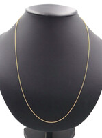 Estate 14KT Yellow Gold 1.5mm Wide Round Link Cable Chain 25" Necklace - 4.3g