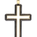 Men's David Yurman Forged Carbon Cross Pendant with 750 18KT Yellow Gold - 7.12g