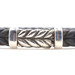 David Yurman Men's Chevron Bracelet Black Rubber with Sterling Silver 9mm 8"