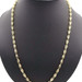 High Shine Diamond-Cut 10KT Yellow Gold 4.7mm Turkish Chain Necklace 25.5" - 25g