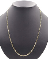 High Shine 14KT Yellow Gold 2.9mm Classic Figaro Chain Necklace 24.5" - 8.7g