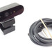Logitech Brio MSIP-REM-DZL-V-U0040 4K Webcam with Cord & Webcam Clip Bundle 