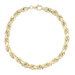 Classic 10KT Yellow Gold 6.7mm Wide Hollow Rope Chain Bracelet 9 1/4" by Exotic