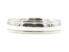 Classic Milgrain Design Sterling Silver 925 High Shine 5.2mm Wide Band Ring 