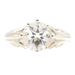 Estate Sterling Silver 925 2.00 ctw Round Cubic Zirconia CZ Solitaire Ring 3.1g