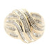 1.20 ctw Baguette Cut Diamond Knot Ring 10KT Yellow Gold Cluster Cocktail Ring