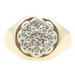 Men's Octagonal 0.20 ctw Round Diamond 10KT Yellow Gold Classic Signet Ring 5.1g