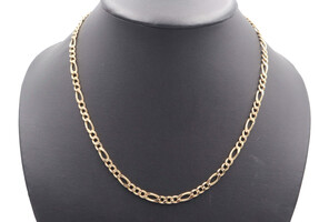 Classic 10KT Yellow Gold Heavy Figaro Chain 21" Necklace 5.4mm Wide - 12.03g