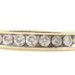 Women's Classic 10KT Gold 1/3 tw Round Diamond 3.5mm Wide Channel Band Ring 2.7g