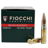 FIOCCHI Shooting Dynamics .300 Blackout Ammunition 50 Rounds FMJBT 150 Grains 30