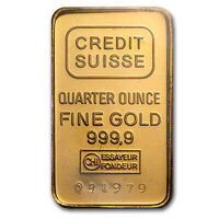 Credit Suisse 1/4 OZ Gold Bar