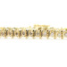 2.20 ctw Round Diamond 14KT Yellow Gold S-Link 7 1/4" Tennis Bracelet - 12.9g