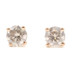 0.48 ctw Round Cut Diamond Classic 14KT Rose Gold Screw Back Stud Earrings 0.7g