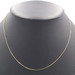 High Shine 14KT Yellow Gold 0.8mm Wide Box Chain 17.5" Long Necklace - 1.60g