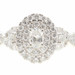 Women's 1.25 ctw Oval and Round Diamond Double Halo 10KT Gold Engagement Ring 
