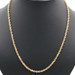 Classic 10KT Yellow Gold 3.8mm Wide High Shine Rope Chain Necklace 23" - 6.15g