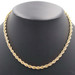 Classic Heavy 14KT Yellow Gold 5mm Solid Rope Chain Necklace 17 3/4" - 32.12g