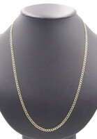 Italy High Shine 10KT Yellow Gold 3.5mm Curb Chain Necklace 25" by Amoro - 3.9g