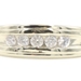 Men's Channel-Set 0.60 Ctw Round Diamond 10KT Yellow Gold Wedding Band Ring 3.4g