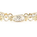 Estate 10KT Two-Tone Gold Diamond Cut Fancy Filigree Link Bracelet 7" - 10.1g