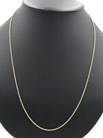 Classic 14KT Yellow Gold 1.6mm Wide High Shine Rope Chain Necklace 24" - 5.25g