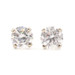 5/8 CT. T.W. Round Diamond Solitaire Stud Earrings in 14K White Gold SI2/I1 I/J 