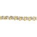 Classic 0.70 ctw Round Diamond 14KT Yellow Gold S-Link 7" Tennis Bracelet - 7.2g