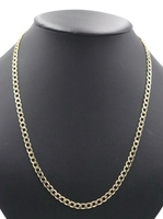 High Shine 10KT Yellow Gold 5.1mm Estate Curb Link Necklace 23 1/4" - 8.0g by RB