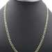 High Shine 10KT Yellow Gold 5.1mm Estate Curb Link Necklace 23 1/4" - 8.0g by RB