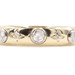 Men's Estate 14KT Yellow Gold 0.36 ctw Round Diamond Unique 4.5mm Band Ring 2.2g