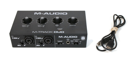 M-Audio M-Track Duo 2-Channel USB Audio Interface For Home Recording Studio