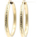 1.6" 10KT Yellow Gold 3.9mm Wide High Shine Hollow Hoop Women's Earrings - 6.59g