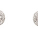 Women's 0.80 ctw Round Diamond 10KT White Gold Oval Double Halo Stud Earrings 